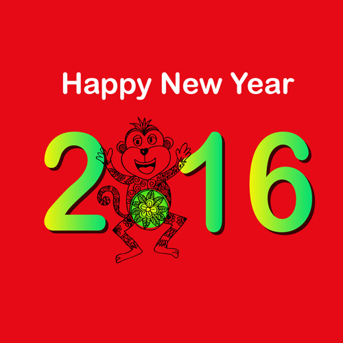 2016 new year creative background design vector 18