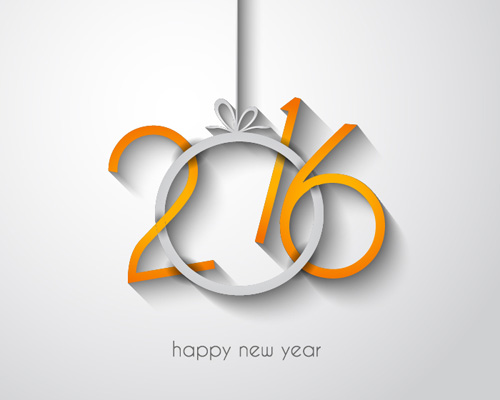2016 new year creative background design vector 20
