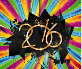 2016 new year creative background design vector 21