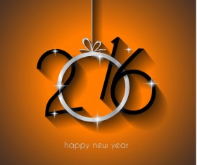 2016 new year creative background design vector 23