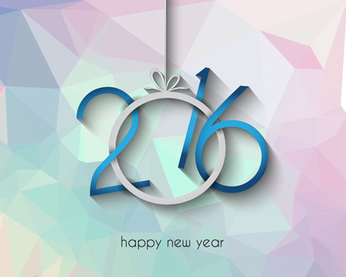 2016 new year creative background design vector 26