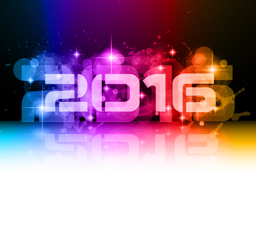 2016 new year creative background design vector 27