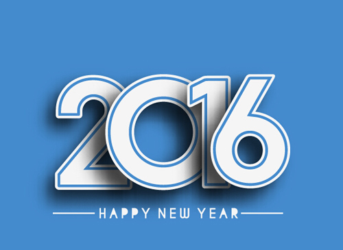 2016 new year creative background design vector 32