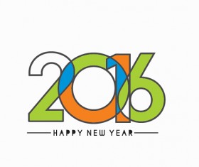 2016 new year creative background design vector 33