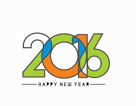 2016 new year creative background design vector 33