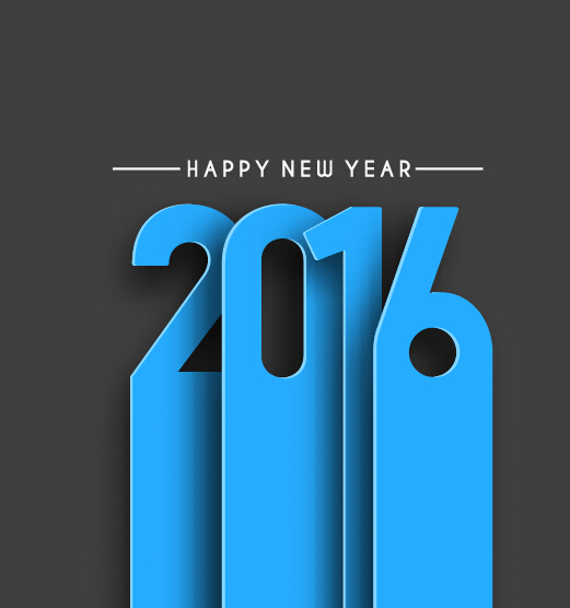 2016 new year creative background design vector 36