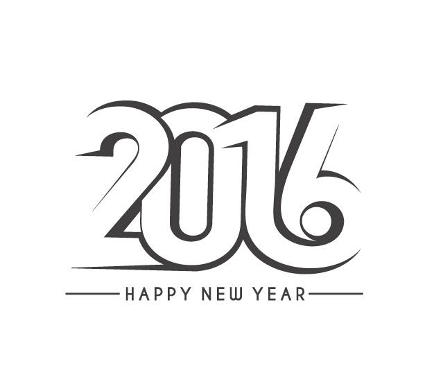 2016 new year creative background design vector 40