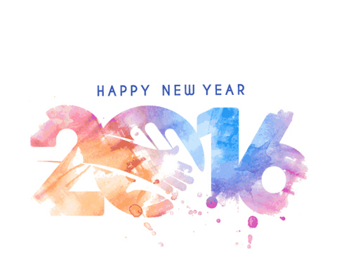 2016 new year creative background design vector 41