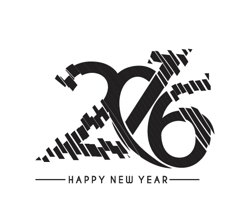 2016 new year creative background design vector 43