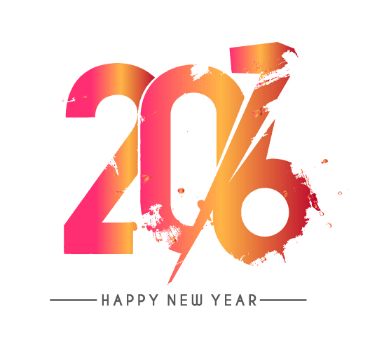 2016 new year creative background design vector 45