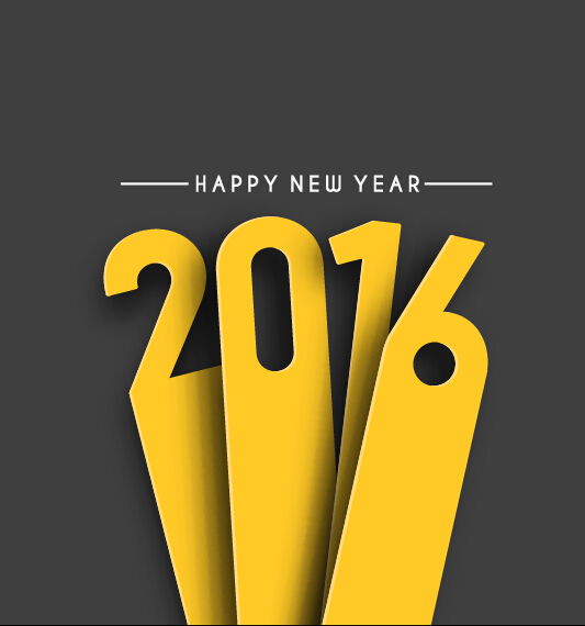 2016 new year creative background design vector 47