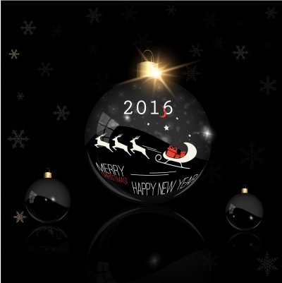 2016 christmas ball vector material