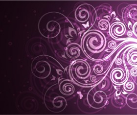 Abstract floral ornate background vector 03