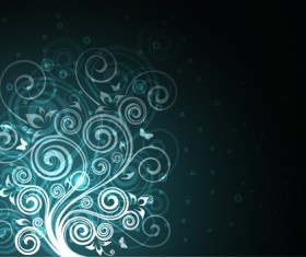 Abstract floral ornate background vector 05