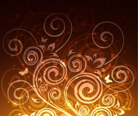 Abstract floral ornate background vector 15 free download