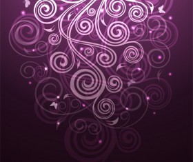 Abstract floral ornate background vector 09