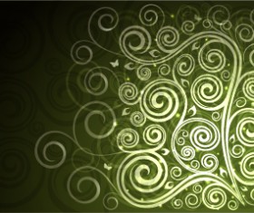 Abstract floral ornate background vector 10