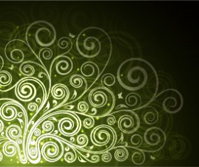 Abstract floral ornate background vector 12