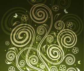 Abstract floral ornate background vector 14