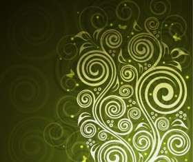 Abstract floral ornate background vector 15