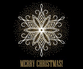 Abstract snowflake christmas christmas vector material 01