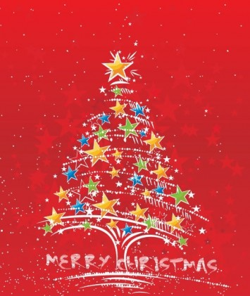 Abstract Christmas Tree vector graphics