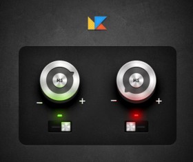 Audio player psd UI set 05