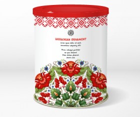 Beautiful floral pattern packaging design vector 14