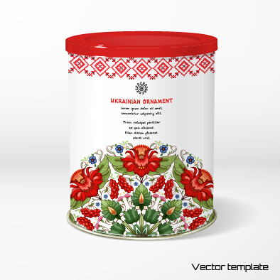 Beautiful floral pattern packaging design vector 14