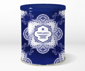 Beautiful floral pattern packaging design vector 15