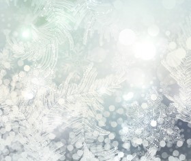 Beautiful snowflake blurs christmas background vector 03