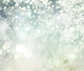 Beautiful snowflake blurs christmas background vector 05