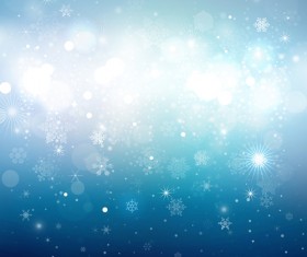 Beautiful snowflake blurs christmas background vector 07