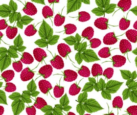 Berry pattern seamless vector material 02