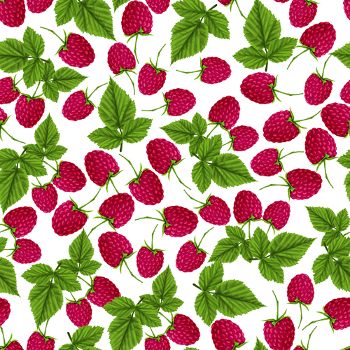 Berry pattern seamless vector material 02