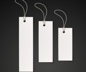 Blank tags template vector set 05