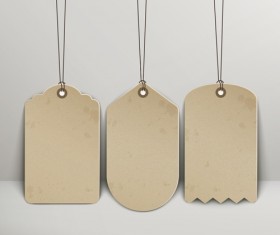 Blank tags template vector set 08