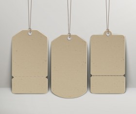 Blank tags template vector set 09