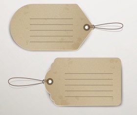 Blank tags template vector set 11