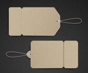 Blank tags template vector set 12