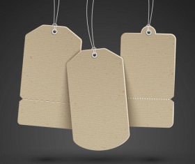 Blank tags template vector set 14