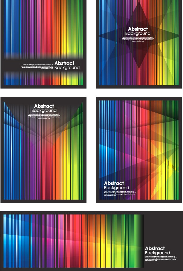 Bright colorful vertical stripes backgrounds vectors