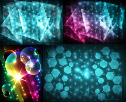 Bright halation background vector design