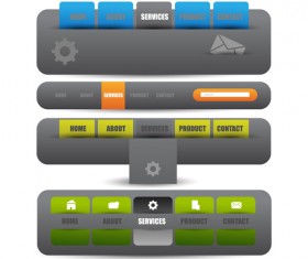 Business website template kit vector 20