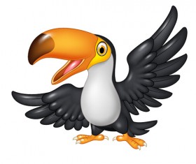 Cartoon birds shiny vectors 04