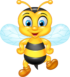 Cartoon cute bee vector 02