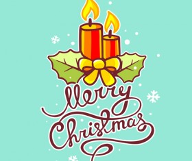 Cartoon styles christmas elements deisng vector 06