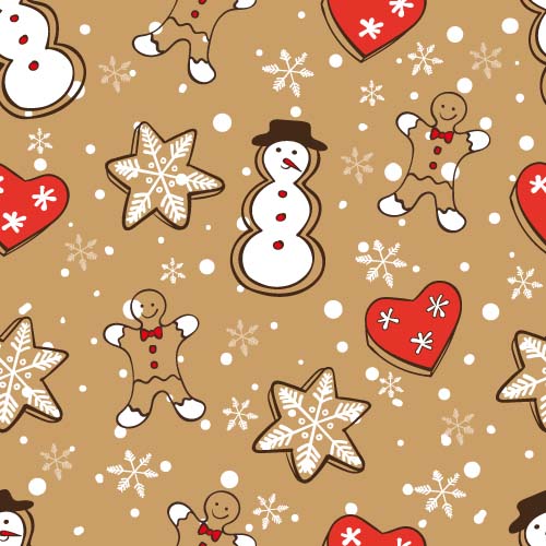 Christmas candy seamless pattern vectors 01