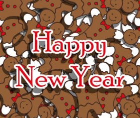 Christmas candy seamless pattern vectors 03