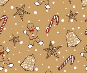 Christmas candy seamless pattern vectors 05
